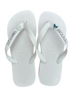 Havaianas Top Branco + Escrita Prata + Concha Glitter + Sereia 
