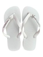 Havaianas Top Branco + Escrita Prata + Estrela do Mar