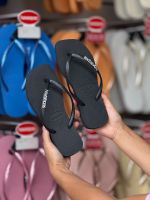 Havaianas Square Preto + Escrita Prata 