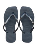 Havaianas Square Preto + Escrita Prata 