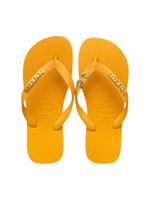 Havaianas Top Amarelo + Escrita Dourada + Coco + Coqueiro