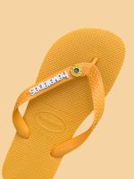 Havaianas Top Amarelo + Escrita Branco + Girassol