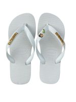 Havaianas Top Branca + Escrita Dourada + Tucano + Coqueiro