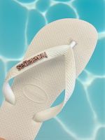Havaianas Top Branco + Escrita Rose 