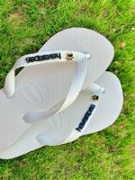 Havaianas Top Branca + Escrita Preta + Patinha 