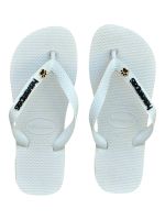 Havaianas Top Branca + Escrita Preta + Patinha 