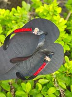 Havaianas Top Preto + Escrita Vermelha + Minnie