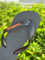 Havaianas Top Preta + Escrita Dourada