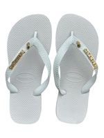 Havaianas Top Branca + Escrita Dourada+ Abacaxi