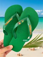 Havaianas Top Verde + Escrita Dourada + Tucano + Coqueiro
