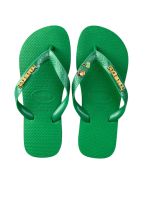Havaianas Top Verde + Escrita Dourada + Tucano + Coqueiro