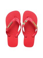 Havaianas Top Vermelho+ Escrita Dourada + Coco + Coqueiro