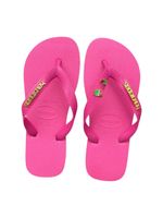 Havaianas Top Rosa Flux + Escrita Dourada + Coco + Coqueiro