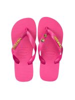 Havaianas Top Rosa Flux + Escrita Dourada + Tucano + Coqueiro