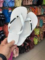 Havaianas Top Branca + Escrita Preta + Coração Preto