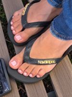 Havaianas Top Logo Metallic Preto/Dourada