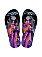 Chinelo Ipanema Infantil Guerreiras K-Pop Preto