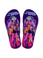 Chinelo Ipanema Infantil Guerreiras K-Pop Roxo/Rosa