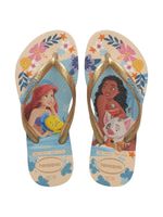Havaianas Infantil Slim Princess Bege Palha
