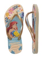 Havaianas Infantil Slim Princess Bege Palha
