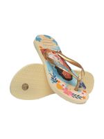 Havaianas Infantil Slim Princess Bege Palha