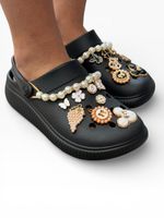 Babuche Moleca Preto Personalizada 01