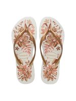 Havaianas Slim Organic Branco/Dourado