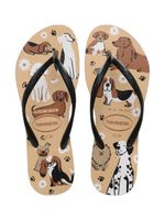 Havaianas Slim Pets Bege Palha