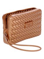 Bolsa Brizza Arezzo Pequena Clutch Ambar Jelly 