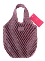 Bolsa Brizza Arezzo Croche Dark Rose