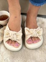 Chinelo Ortopédico Modare 7208.101 Ultra Soft com Laço Creme Onça