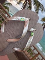 Havaianas Top Café + Bandeira Brasil 