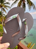 Havaianas Top Café + Bandeira Brasil 