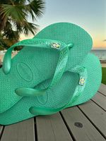Havaianas Top Verde + Bandeira Brasil 