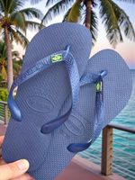 Havaianas Top Marinho + Bandeira Brasil 