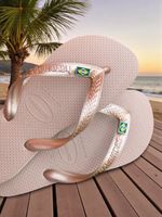 Havaianas Top Rose Gold + Bandeira Brasil 