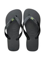 Havaianas Top Preto + Bandeira Brasil 