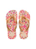 Havaianas Kids Flores Bege/Dourado