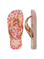 Havaianas Kids Flores Bege/Dourado