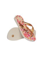 Havaianas Kids Flores Bege/Dourado