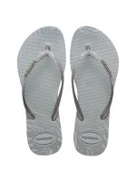 Havaianas Slim Glitter Edge Cinza Gelo