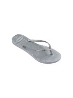 Havaianas Slim Glitter Edge Cinza Gelo