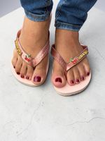 Havaianas Top Rosa Ballet + Escrita Dourada + Cereja 