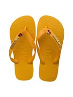 Havaianas Top Amarelo + Escrita Dourada + Cereja 