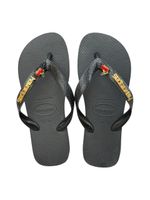 Havaianas Top Preta + Escrita Dourada + Cereja 