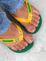 Havaianas Top Copa Brasil Personalizada Verde/Amarela