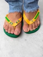 Havaianas Top Copa Brasil Personalizada Verde/Amarela