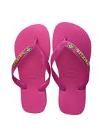 Havaianas Top Rosa Flux + Escrita Dourada + Bandeira Brasil