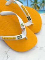 Havaianas Top  Brasil Tropical  Tucano Coqueiro Amarelo/Branco