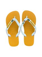 Havaianas Top  Brasil Tropical  Tucano Coqueiro Amarelo/Branco